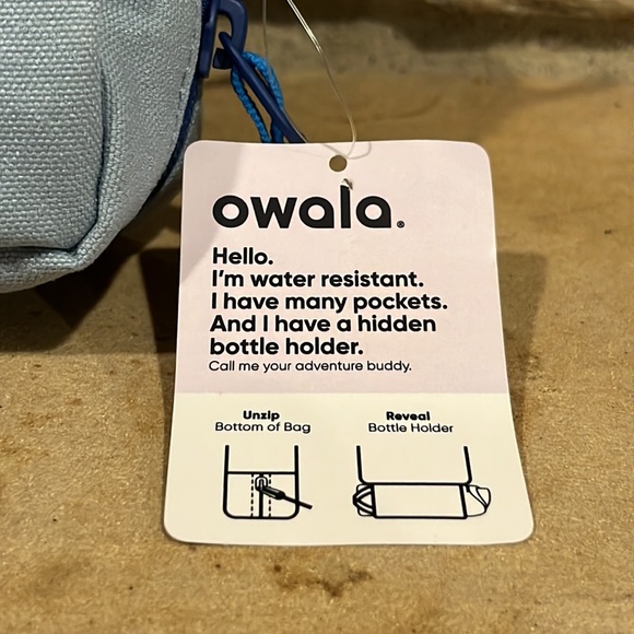 Owala Crossbody Light Blue Polyester Bottle Carrier - Picture 3 of 9